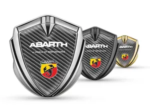 Fiat Abarth Emblem Silikon Abzeichen Renn Look Glänzend Finish